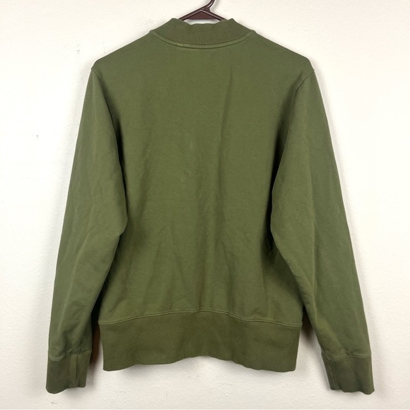 Universal Standard Zoe Half-Zip Olive Green Pullover Sweatshirt - Picture 4 of 4